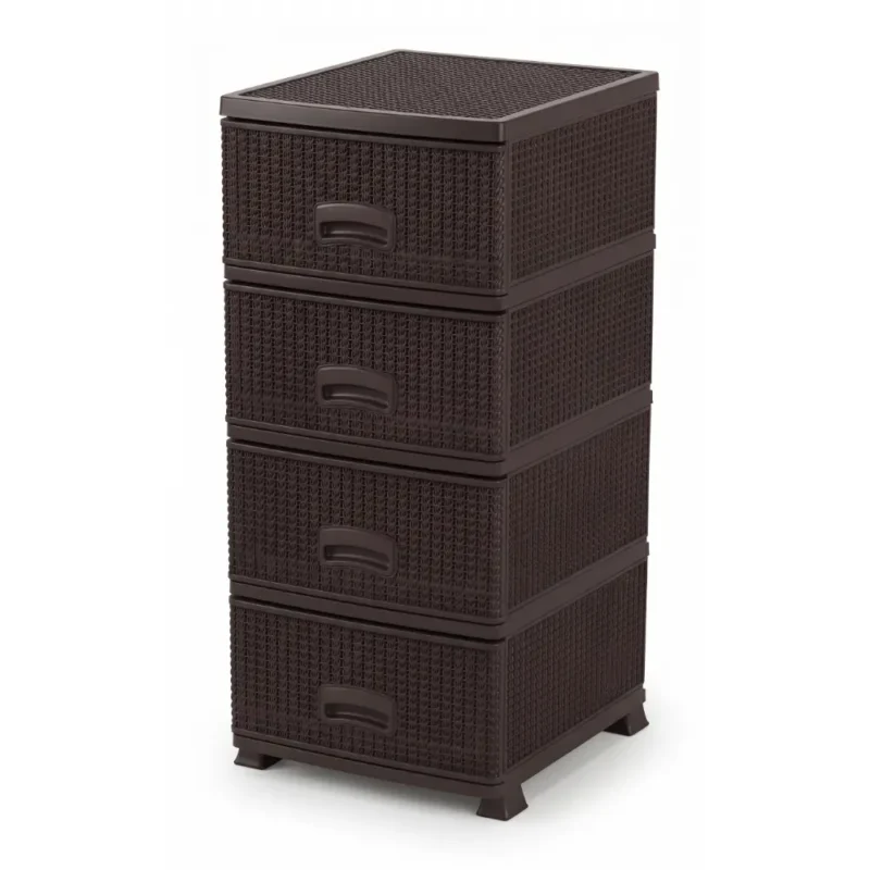 Retro 4-drawer storage unit